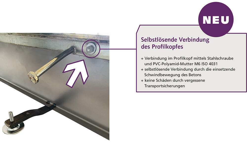 Wegfall der Stahl Transportsicherungen